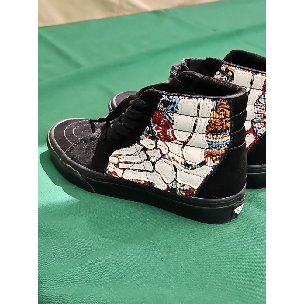 Vans OTW Sk8-Hi HAZY BONES Applied 3D Black White Skate Shoes Mens Size 4 Youth